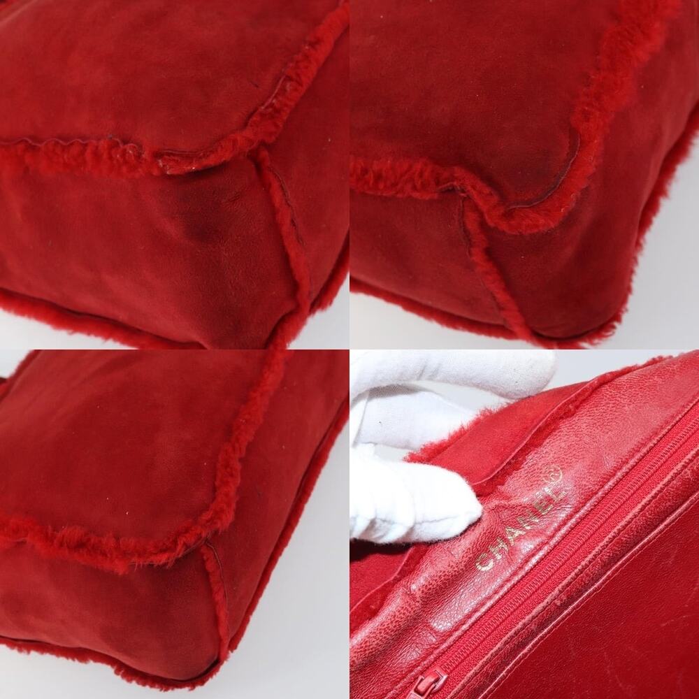Chanel Tote Bag Suede Red CC - Picture 5 of 7